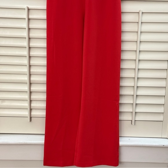 Vince Camuto Firecracker Red Trouser Jumpsuit Size 2 - Picture 4 of 12